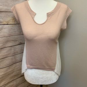 Zhouerfu | Hi-lo color block sheer back tank